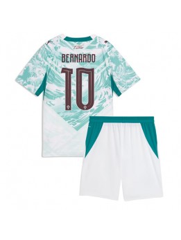 Portugal Bernardo Silva #10 Replika Borta Kläder Barn VM 2026 Kortärmad (+ byxor)